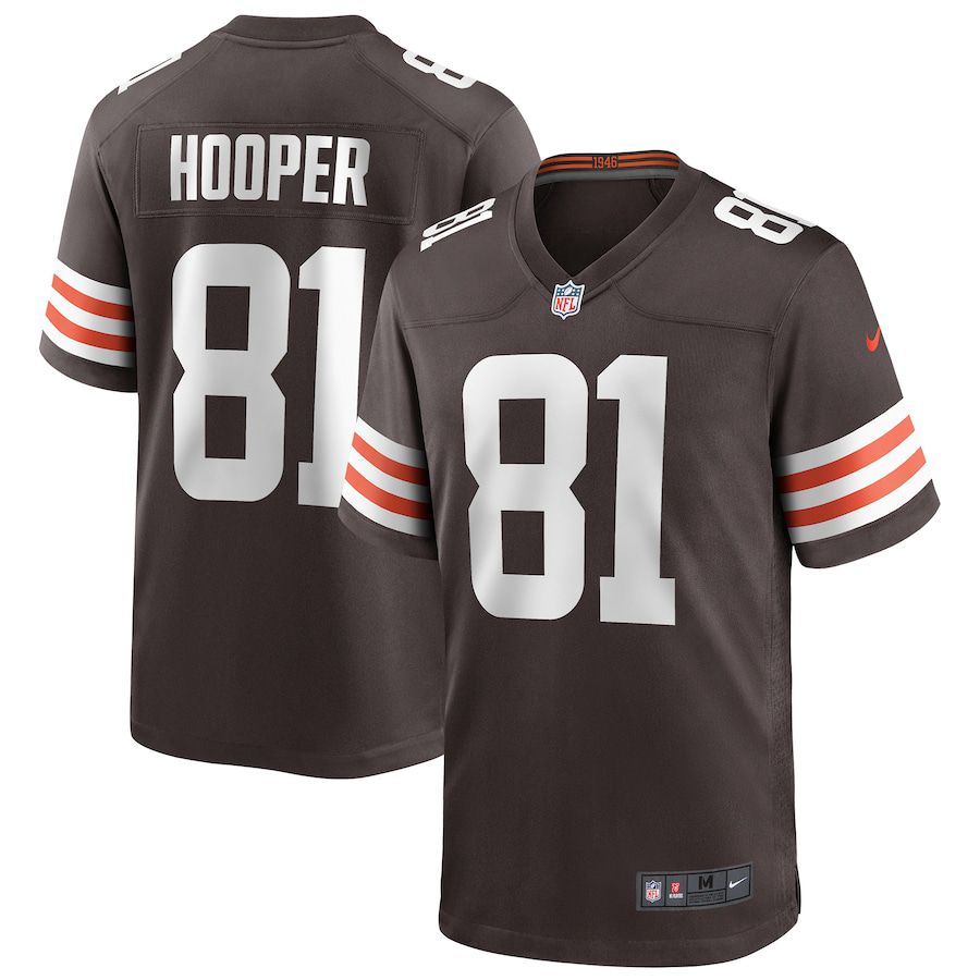 Men Cleveland Browns #81 Austin Hooper Nike Brown Game NFL Jersey